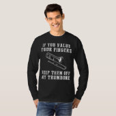 Brass of Laughs - Keep Off My Trombone Funny T-shi T-shirt (Voorkant volledig)
