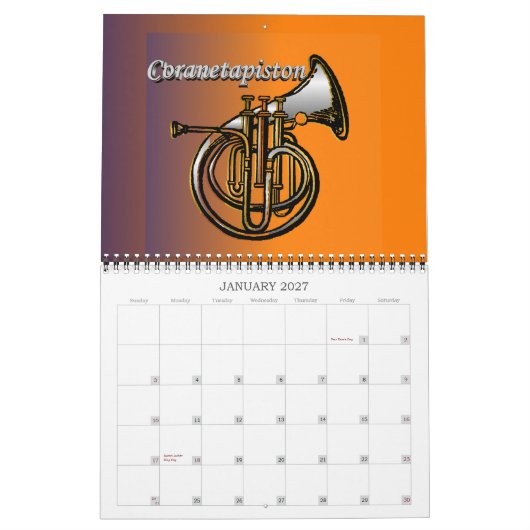 Brass Pipes & Sound Calendar Kalender (Jan 2027)