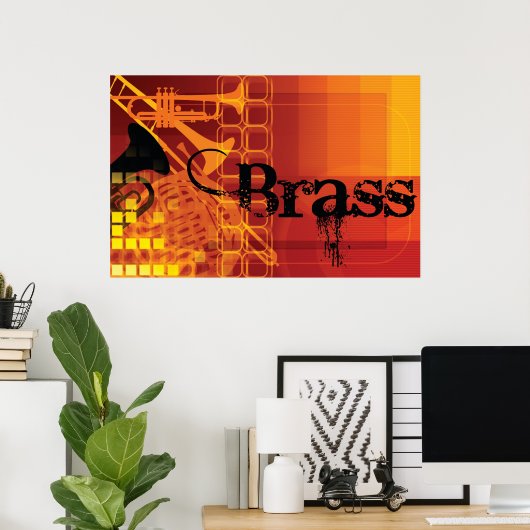 Brass Poster (Thuiskantoor)