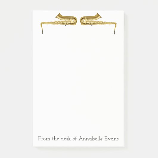 Brass Saxophones personaliseren Post-it® Notes (Voorkant)