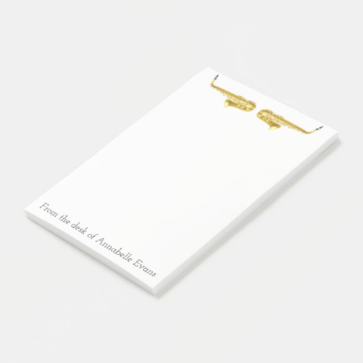 Brass Saxophones personaliseren Post-it® Notes (Schuin)