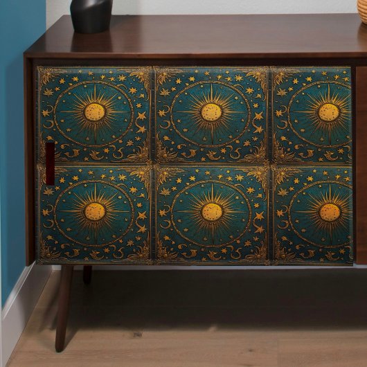 Brass Suns Decoupage Tissuepapier