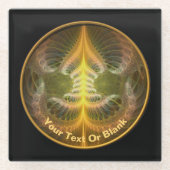 Brass Tray Glazen Onderzetter (Voorkant)