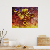 Brass Trio Poster (Keuken)
