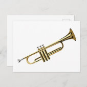 Brass Trumpet Briefkaart (Voorkant / Achterkant)
