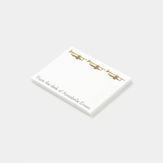 Brass Trumpets personaliseren Post-it® Notes (Schuin)