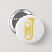 "Brass" Tuba Ronde Button 5,7 Cm (Voorkant /achterkant)
