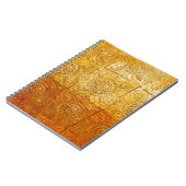 Brass vierkant met patternatief, kunst, grafisch d notitieboek (Linkerzijde)