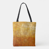 Brass vierkant met patternatief, kunst, grafisch d tote bag (Achterkant)