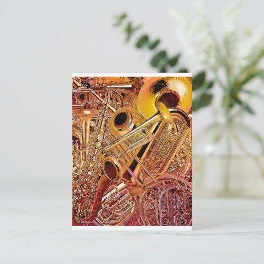 Brass Wall Briefkaart (Staand voorkant)