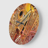 Brass Wall clock Grote Klok (Hoek)