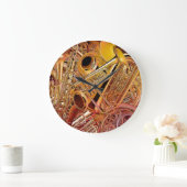 Brass Wall clock Grote Klok (Huis)