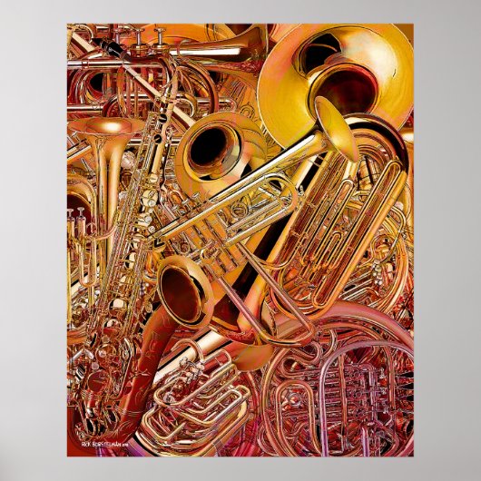 Brass Wall Poster (Voorkant)