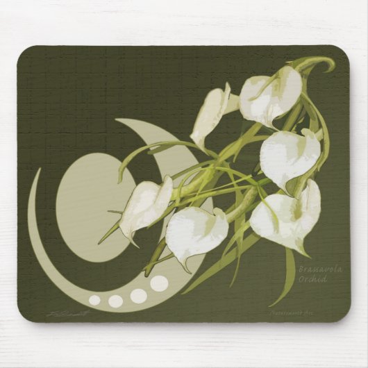 Brassavola Orchid Mousepad Muismat (Voorkant)