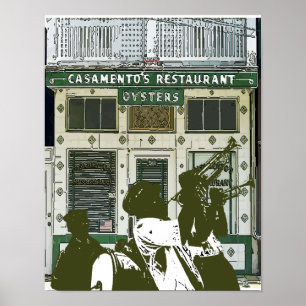 Brassband New Orleans Magazine Street Poster