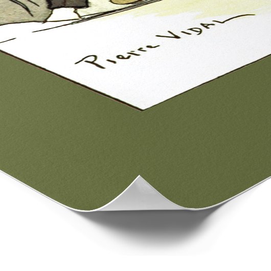 Brasserie à Femmes~Women in Brasserie~Pierre Vidal Poster (Hoek)