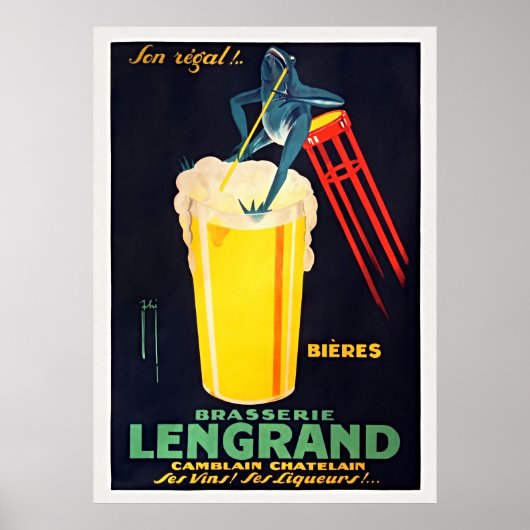 Brasserie Lengrand  Food & Drink Poster (Voorkant)