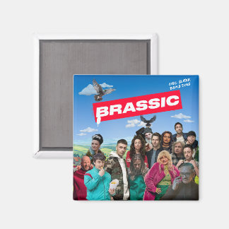Brassic Fridge Magnet Square