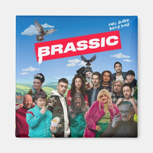 Brassic Fridge Magnet Square (Voorkant)
