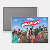 Brassic Rectangle Koelkastmagneet Magneet (Voorkant / Achterkant)