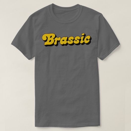 BRASSIC Vervaagd Verdrietig Stijlontwerp T-shirt (Design voorkant)