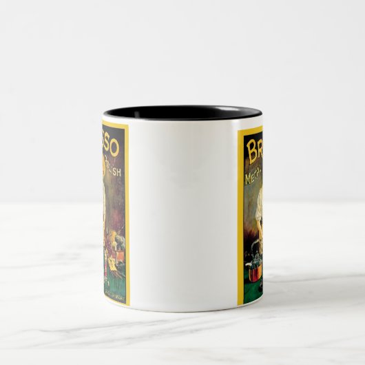 Brasso Metal Pools Ad Tweekleurige Koffiemok (Center)