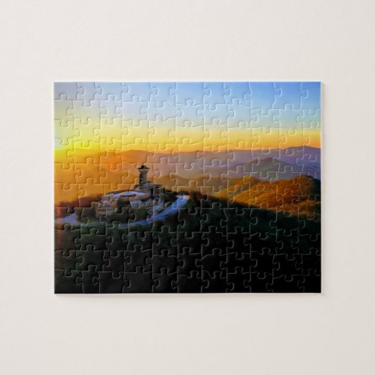 Brasstown Bald Observatower bij zonsopgang Legpuzzel (Horizontaal)