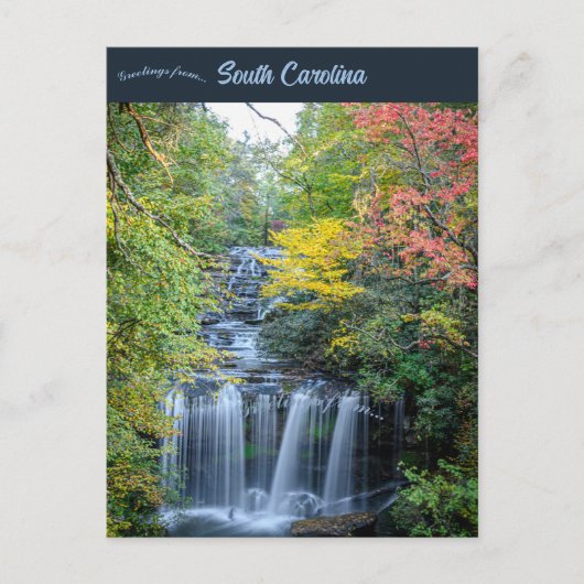 Brasstown Falls Westminster South Carolina Briefkaart (Voorkant)