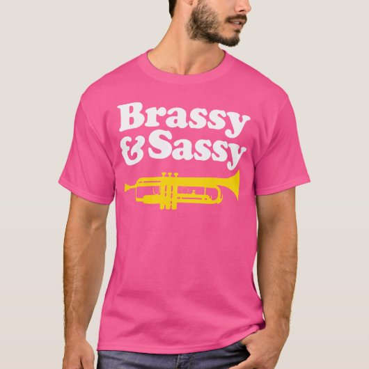 Brassy en Sassy trompet T-shirt (Voorkant)