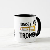 Brassy Sassy Trombone Mok (Voorkant rechts)