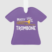 Brassy Sassy Trombone Ornament (achterkant)