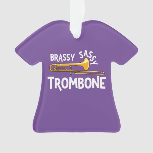 Brassy Sassy Trombone Ornament (voorkant)