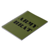 Brat bij het notitieboek Leger (Linkerzijde)