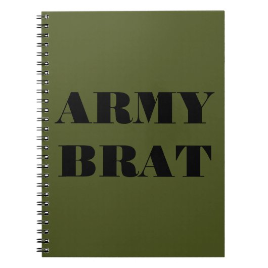 Brat bij het notitieboek Leger (Voorkant)