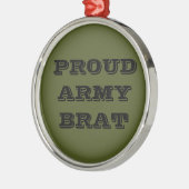 Brat bij het ornament Proud Army (Links)