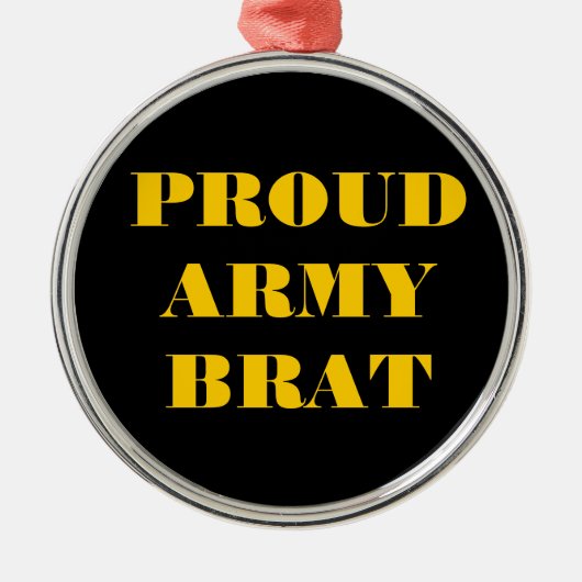 Brat bij het ornament Proud Army (Voorkant)
