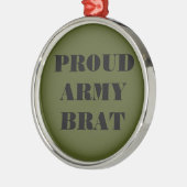 Brat bij het ornament Proud Army (Links)