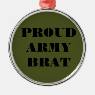 Brat bij het ornament Proud Army