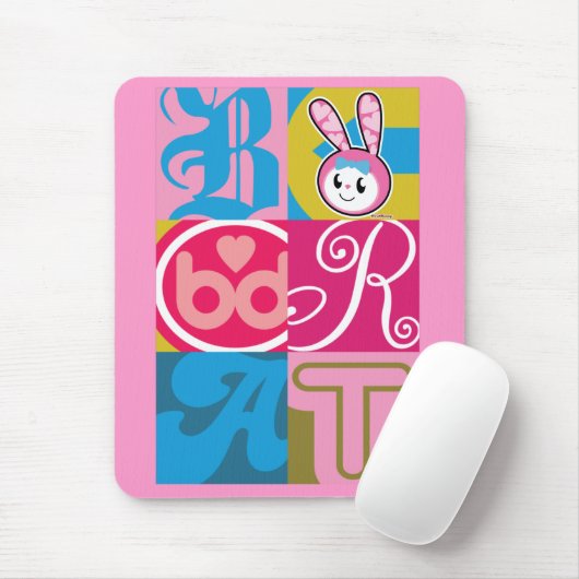 BRAT BUNNY - Blokken Muismat (Met muis)