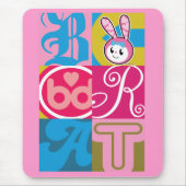 BRAT BUNNY - Blokken Muismat (Voorkant)