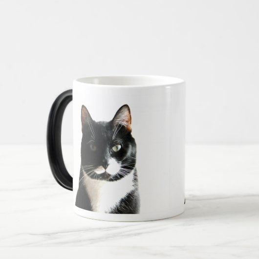 Brat Cat Stare Morphing Mok (Voorkant links)