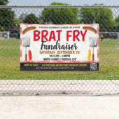 Brat Fry Fundraiser Banner met qr-code (Insitu)