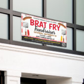 Brat Fry Fundraiser Banner met qr-code (Buitenkant Gebouw)