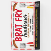 Brat Fry Fundraiser Banner met qr-code (Verticaal)