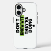 Brat Green Design – Weet niet wat ze aan het doen  Case-Mate iPhone Case (Achterkant)