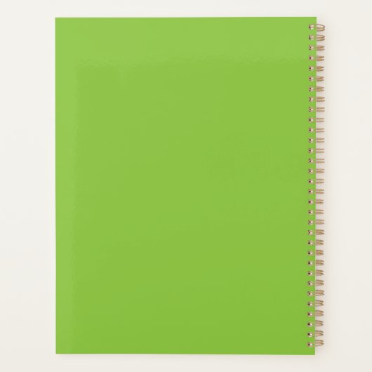 Brat Green Planner (Achterkant)