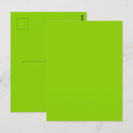 Brat Green Solid Color Briefkaart