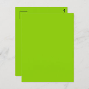 Brat Green Solid Color Briefkaart