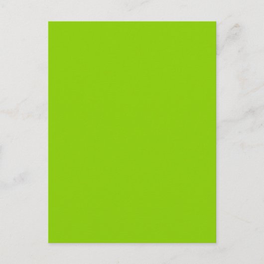 Brat Green Solid Color Briefkaart (Voorkant)