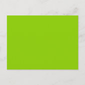 Brat Green Solid Color Briefkaart (Voorkant)
